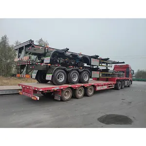 Premium 2-axle 40-foot container semi truck trailer untuk dijual