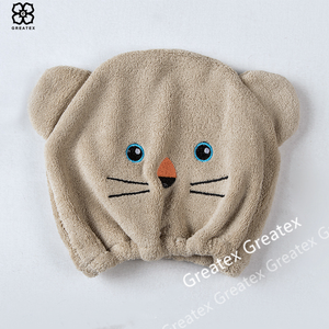Chapeau de style animal pour sécher les cheveux, <span class=keywords><strong>serviette</strong></span>, turban, style animaux, personnalisé, pour enfants, nouvelle collection de - Product Image 4