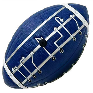 CJ Sports Ballon de football américain durable Vessie en caoutchouc épais Surface en cuir cousue à la machine Impression PU longue durée Taille élevée - Product Image 1
