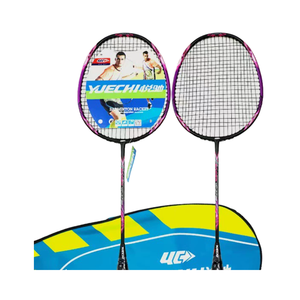 Thiết lập của hai cầu lông vợt với tích hợp <span class=keywords><strong>carbon</strong></span> và nhôm cấu trúc PU Grip chất liệu - Product Image 5