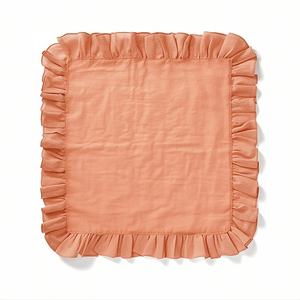 Serviettes en lin carrées personnalisées avec volants Serviettes en lin réutilisables de style moderne faites à la main - Product Image 4