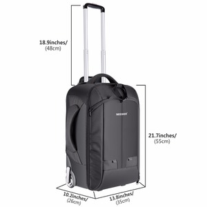 <span class=keywords><strong>Sac</strong></span> à dos convertible à roulettes pour appareil photo NEEWER (noir-rouge/noir-vert) - Product Image 5