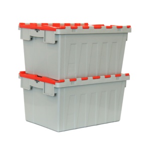 <span class=keywords><strong>Caisse</strong></span> de déménagement en plastique pile et nid de bonne qualité à bas prix avec couvercle à charnière - Product Image 4