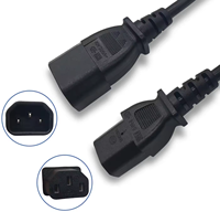 Câble d'alimentation IEC C13 à C14 Pc IEC 60320 C13 à C14 Cordon de câble d'alimentation mâle femelle