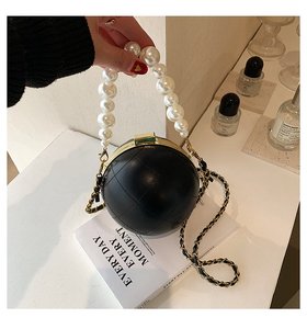 Bolsas acolchoadas de fábrica, bolsas para jantar femininas com pérolas acolchoadas de bola redonda, atacado para todas as estações - Product Image 3