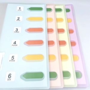 Sıcak satış toptan A4 PP çok katmanlı saklama çantası plastik dosya klasörleri ve okul ofis desen klasörü için belge organizatörü - Product Image 6