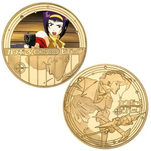 Pièce de monnaie commémorative <span class=keywords><strong>Cowboy</strong></span> <span class=keywords><strong>Bebop</strong></span> de haute qualité, badge en métal moulé sous pression, cadeau pour collectionneurs - Product Image 2