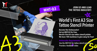 Printer Stencil Tato MHT-Q3 Pabrik Cina, Printer Template Nirkabel untuk Pemasok Aksesoris Tato, Printer Termal A3