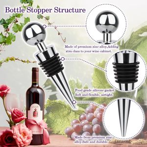 Tapón de Botella Reutilizable al por Mayor para Vino, Licores, Champán, Ideal para Regalo, Bar, Fiestas, Bodas - Product Image 3