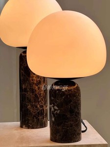 Cổ xưa wabi-sabi phong cách đá cẩm thạch tự nhiên Đèn bàn biệt thự Mô hình phòng thiết kế mô hình phòng khách nghiên cứu phòng ngủ Đèn đầu giường - Product Image 2