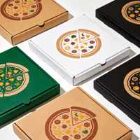 Boîte à pizza rectangulaire en carton imprimé, étanche, personnalisée, 9 pouces, économique, réutilisable, fabriquée à Qingdao