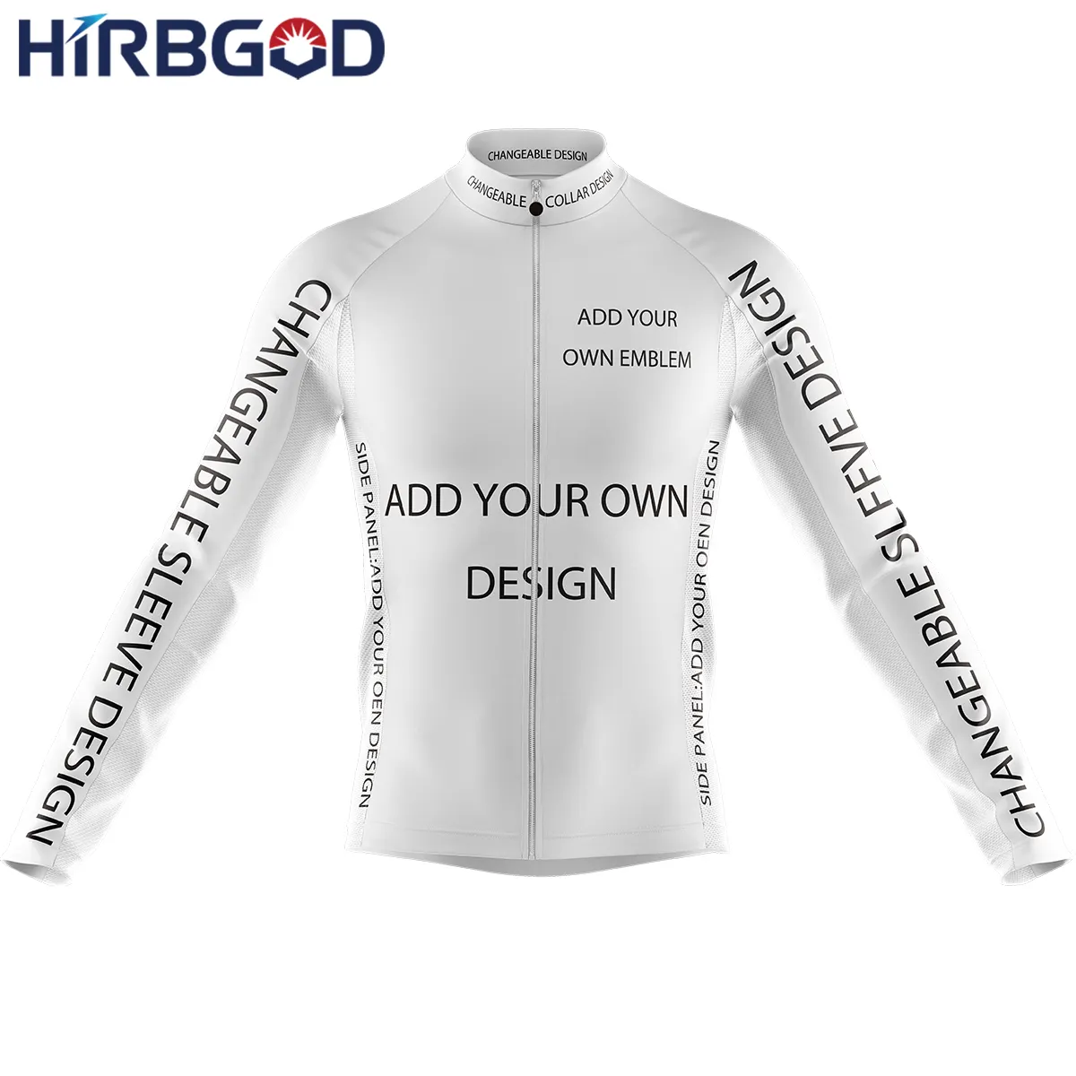 HIRBGOD Men's Custom Long Sleeve Cycling jersey Bicycle Team ODM&OEM Service Cycling jersey