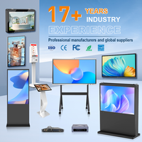 Pantalla LCD Táctil Digital de 43 Pulgadas para Exteriores, Resistente al Agua IP65, Señalización Digital Montada en Pared, Gráficos Animados, Publicidad Interactiva