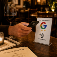Carte RFID NFC programmable avec code QR CR80, puce NTAG213 13,56 MHz pour Google/Instagram/Facebook/Trustpilot/Tripadvisor/Tiktok