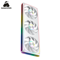 Kipas PC Terintegrasi AntarcChill 360mm Pola CD Efek Cermin Halo RPM Tinggi Kebisingan Rendah Kipas Pendingin Langsung dari Pabrik
