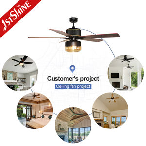 1Stshine Plafondventilator Zitkamer 52 Inch Europese Stijl 6 Snelheden Afstandsbediening Plafondventilatoren - Product Image 5