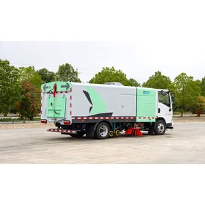 Camión barredor compacto Dongfeng de cero emisiones, camión barredor integrado con función de lavado, camión barredor con depósito de polvo mediano - Product Image 1