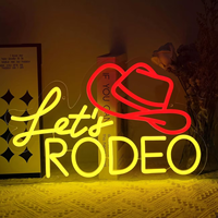 Lampe néon personnalisée en forme de chapeau de cowboy, enseigne néon LED de cowboy western, cadeau unique pour la décoration murale de la maison, du pub ou de la salle.