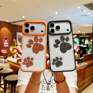เคสโทรศัพท์ลายอุ้งเท้าแพนด้าสุดน่ารัก วัสดุ TPU สำหรับ iPhone 17 16 15 14 13 12 11 Pro Max Plus 16E 17air  แบบมีกลิตเตอร์ ป้องกันอย่างดี - Product Image 1