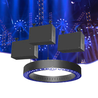 Anillo de Luz LED Cinético de Matriz de Puntos RGBW 4 en 1 de 800W y 54x15W, con Elevación de 5-8m, DMX512, Artnet, 20CH/61CH para Conciertos, Escenarios, DJ y Eventos