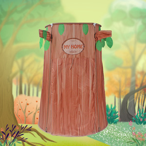 Casa de juegos de tela con forma de árbol de dibujos animados para niños de 2 a 4 años, juguete suave, unisex, para uso en interiores y exteriores - Product Image 3