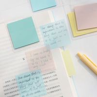 Blocs-notes adhésifs vierges roses imperméables en PET personnalisables