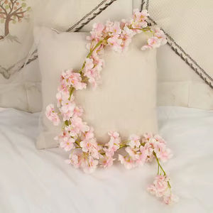 Guirlandes artificielles de fleurs de cerisier en soie, faites à la main, modernes, pour Noël, mariage, décoration intérieure, plafond, vente en gros - Product Image 5