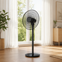 Ventilateur sur pied/de table électrique mécanique de 16 pouces avec refroidissement par air, hauteur réglable, en plastique, pour usage domestique et hôtelier