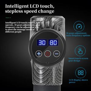 ปืนนวดกล้ามเนื้อระดับมืออาชีพ 30 ระดับความเร็ว พร้อมหน้าจอ LCD สำหรับฟื้นฟูกล้ามเนื้อ นักกีฬา และคลับฟิตเนส - Product Image 4
