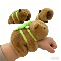 Peluche Capybara Douce avec Sac à Dos Tortue pour Enfants – Cadeaux Personnalisés OEM ODM