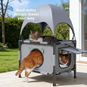 Warm Outside Waterproof Closed Rainproof Oxford Cloth Outdoor Stray Cat <strong>Nest</strong> Pet <strong>Bed</strong> for All Seasons - Product Image 4