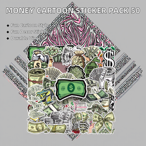 Paquete de 50 Pegatinas de Dibujos Animados con el Logotipo del Dólar, para Monedas, Monederos, Patinetas, Bicicletas, Coches, Decoración del Hogar, Vinilo, Monedas de Oro - Product Image 6