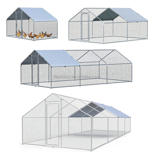 Grand poulailler d'extérieur en fer avec couvercle poulailler respirant pour lapins et canards dans la cour - Product Image 6