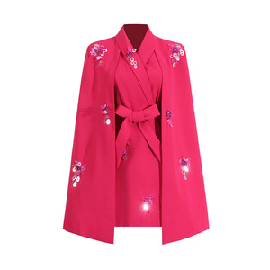 Robes courtes de cocktail et de soirée pour femmes <span class=keywords><strong>Lin</strong></span> 2026 à manches <span class=keywords><strong>cape</strong></span>, idéales pour les invitées de mariage - Product Image 5