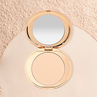 Palette de Maquillage Végane Mat Fond de Teint Poudre Compacte, Maquillage Marque Blanche, 7 Couleurs Couvrance