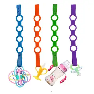 Silicone Chupeta Cadeia Adequado para Todas as Chupetas e Dentição Brinquedos Soft Durable Baby Chupeta Clip Chain