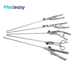 Soporte de aguja laparoscópica, instrumentos quirúrgicos soporte de aguja pinzas