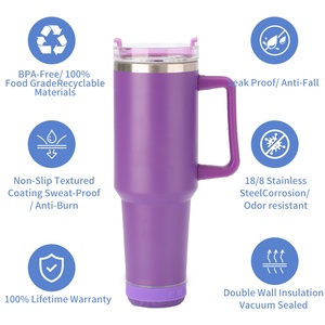 Borraccia Termica Portatile da Campeggio in Acciaio Inossidabile da 40OZ con Bluetooth, Coperchio, Cannuccia e Manico - Antigoccia, Senza BPA - Product Image 5