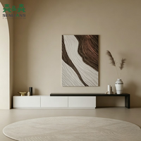 Meuble TV et table basse en bois réglables et extensibles SLS, style moderne et minimaliste, pour salon, gain de place