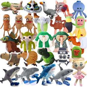 跨境新品 Tung Tung Tung Sahur Shark 超软毛绒玩具 美国山海经典被子 PP棉网布 - Product Image 1