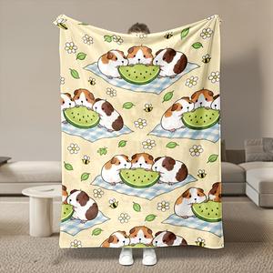 Assorted Print <b>Cat</b> Floral Flannel Blanket Throw Blanket Nap Blanket Reversible Cozy Warm for Travel Camping Custom Print - Product Image 5