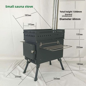Poêle <span class=keywords><strong>de</strong></span> sauna extérieur pliable <span class=keywords><strong>en</strong></span> acier inoxydable, à bois, avec fonctions <span class=keywords><strong>de</strong></span> chauffage et d'humidification manuelles au butane, pour 3 à 5 personnes - Product Image 2