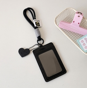Tarjetero <span class=keywords><strong>de</strong></span> piel sintética <span class=keywords><strong>de</strong></span> color liso con doble ranura y clip para colgar, para tarjetas <span class=keywords><strong>de</strong></span> comida, escolares o <span class=keywords><strong>de</strong></span> identificación, <span class=keywords><strong>de</strong></span> tres pulgadas, para niñas - Product Image 6