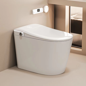 Tích hợp thông minh nhà vệ sinh màu trắng tự động tuôn ra tầng gắn với điều khiển từ xa bán buôn một mảnh S-trap cho trẻ em nữ - Product Image 1