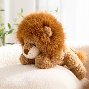 Peluche de León Realista, Muñeco de Peluche de León Amarillo, Juguetes de Peluche de Animales Salvajes del Zoológico, Almohada de Regalo, Venta al por Mayor - Product Image 4