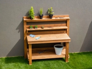 Plans <span class=keywords><strong>de</strong></span> <span class=keywords><strong>banc</strong></span> d'empotage en bois rustique bricolage jardinière Plans <span class=keywords><strong>de</strong></span> <span class=keywords><strong>table</strong></span> serre <span class=keywords><strong>banc</strong></span> <span class=keywords><strong>de</strong></span> plantes Station d'empotage en bois - Product Image 6