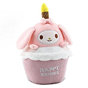 <span class=keywords><strong>Dessin</strong></span> <span class=keywords><strong>animé</strong></span> Kuromi Pompompurin gâteau d'anniversaire forme musicale poupée étoile Figure chantant bougie lumineuse poupée ornement - Product Image 2