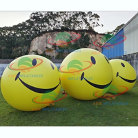 Ballon gonflable géant en PVC imperméable à l'hélium avec LED pour la publicité