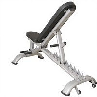 Banc de musculation réglable multifonction en acier avec logo personnalisé, banc de musculation portable, banc réglable pour la musculation