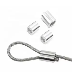 DIN3093 tali kawat Ferrule DIN3093 16mm aluminium Crimping Loop lengan ferrules